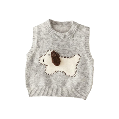 加绒男童保暖毛衣马甲