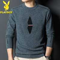 06-V6305 Треугольный шерстяной свитер платиновый серый