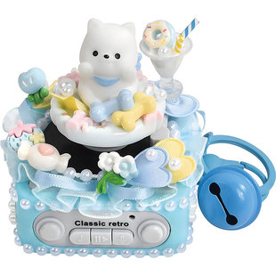 创意diy歌唱留声机材料包儿童手工制作萌趣录音机发声唱片机礼物