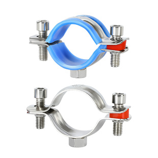 304不锈钢PVC管支架单焊螺母吊卡内螺纹抱箍卡箍固定夹管夹管卡