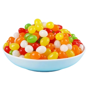 好心情维C彩豆糖混合水果味软糖儿童年混合果味凝胶糖果多彩怀旧