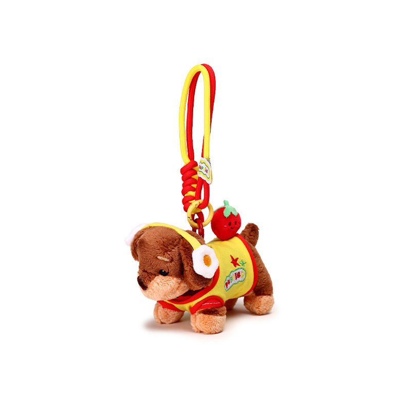 YUYI原创可爱帕倍思腊肠狗书包包挂件包挂饰毛绒玩偶公仔生日礼物