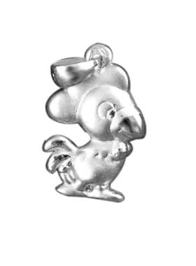 纯银项链网红生肖鼠本命年吊坠