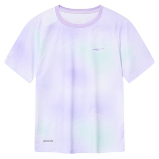 鸿星尔克童装女童短袖T恤运动上衣夏季薄款透气青少年儿童速干衣