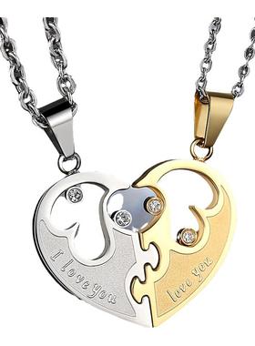 爱意表达情侣项链爱心吊坠礼物