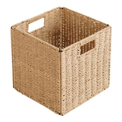 尺寸定制收纳筐防藤编织书架格子抽屉式衣帽间橱柜方形订做盒箱篮