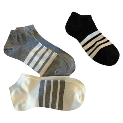 条纹袜子女AB款短袜ins潮棉夏薄