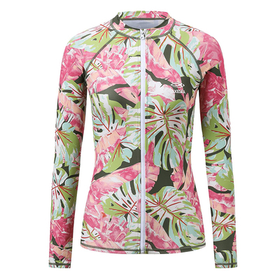 分体长袖冲浪水母泳衣女防晒上衣