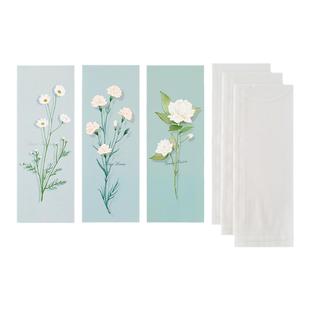 单间博物馆 信封信纸套装情书浪漫漂亮玫瑰向日葵简约植物手写ins