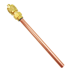 加厚冰箱冷库单向阀加氟嘴加液嘴中央空调加氟快速接头针阀充注阀