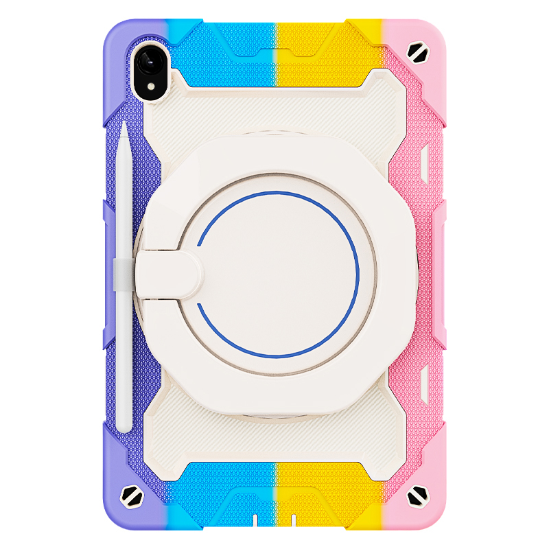 roiskin适用于三星S7FE平板保护套A8硅胶TabS8Ultra14.6寸气囊防摔全包S8+plus12.4保护壳带笔槽t870旋转支架