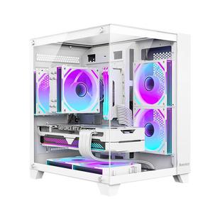 航嘉S900/320沙尘暴海景房电脑机箱台式主机m-atx水冷240侧透游戏