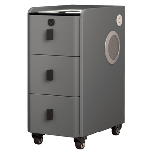 带轮小型床头柜超窄智能床边夹缝柜简约高窄柜卧室音响三抽可移动