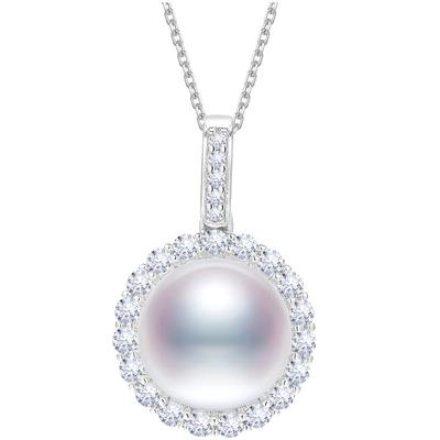 黛米11-12mm圆形珍珠项链S925银