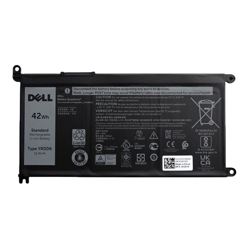 DELL/戴尔Inspiron灵越 5493 5593 5480全新原装笔记本电池 YRDD6