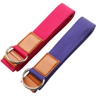 初学者艾扬格加宽瑜伽带无弹力针织伸展带拉筋开肩背拉伸带瑜珈绳