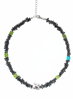 新国风独特天然石串珠项链