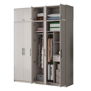 掌上明珠四门五门六门衣柜简约轻奢衣柜家用组合环保整体衣橱衣柜