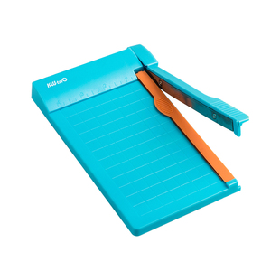 可得优小型手工裁纸刀简约迷你切纸刀a5便携相片裁纸机裁切照片剪切器切割器手动切纸机割纸刀美工刀裁纸神器