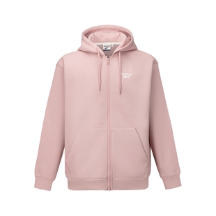 Reebok锐步官方26年新款男女休闲时尚复古连帽针织夹克外套