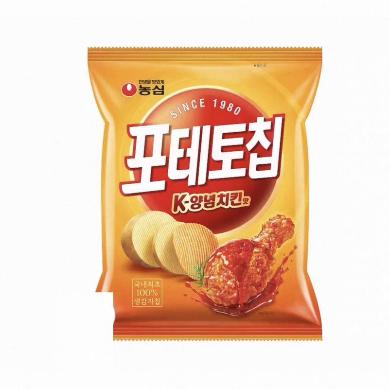 农心新品校村酱油炸鸡口味薯片
