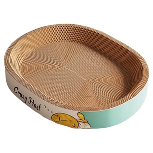 特大号猫抓板窝猫玩具猫爪板猫抓盆不掉屑猫窝碗形圆形瓦楞纸