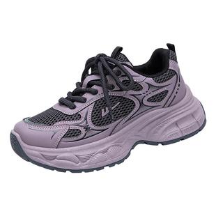 回力老爹鞋女春季运动增高显脚小休闲百搭学生防滑厚底轻便跑步鞋