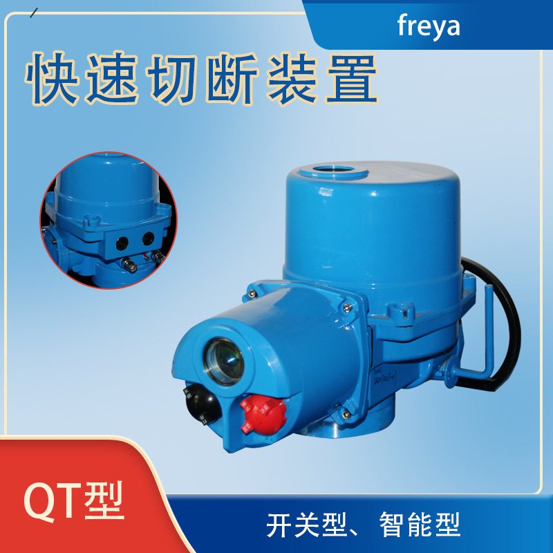 2阀门电动装置电动执行器QT100-0.5闸阀快速开启蝶阀QT100-1装置