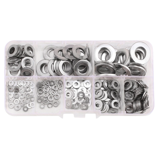 套装304不锈钢垫片螺丝垫圈混装金属平垫圆形加大加厚介子M2M4M10