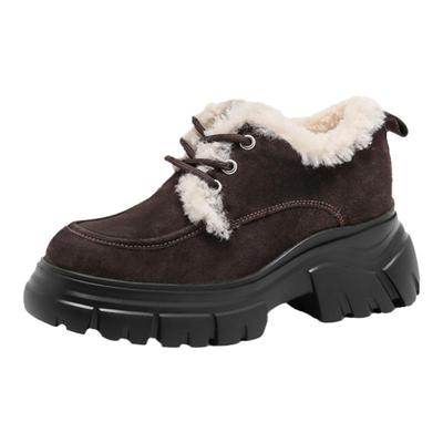 猫本喵小个子增高8CM真皮乐福鞋