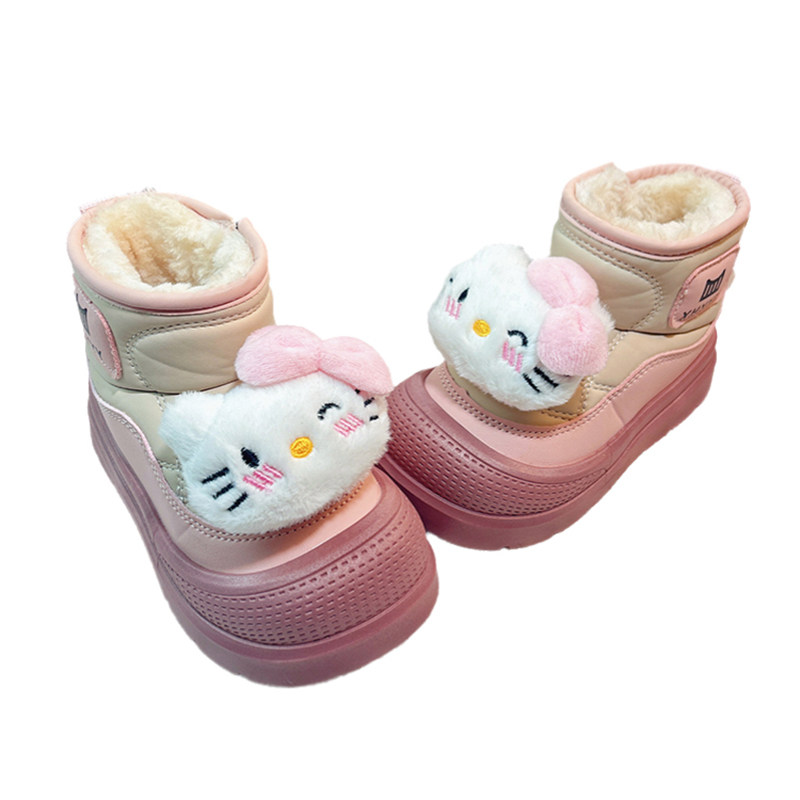 儿童雪地靴宝宝鞋子女童防滑靴子