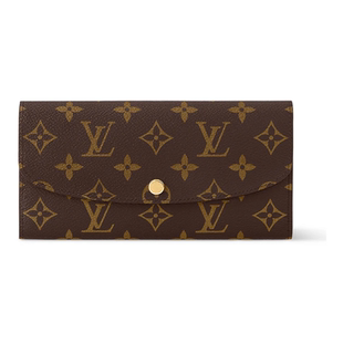 9.9新Louis Vuitton/路易威登老花豆豆钱包女士长款帆布送礼物