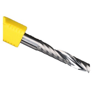 升杰进口料6mm8mm10mm单刃螺旋铣刀亚克力PVC切割雕刻机刀具直刀