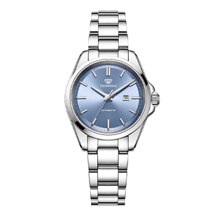 天王正品新款好彩女士手表蝴蝶表扣钢带手表女款自动机械表51586