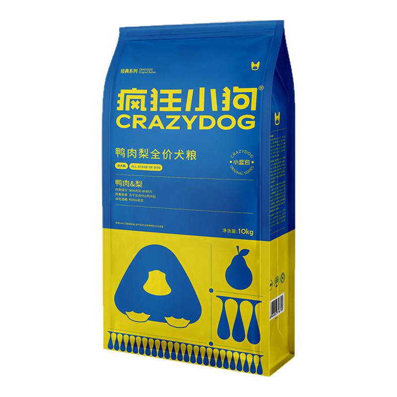 疯狂小狗青瓜鸭肉梨狗粮20斤通用