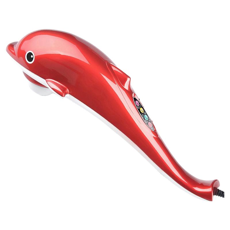 海豚按摩器颈椎腰部背部肩电动红外小震动仪大功率手持式振动棒捶