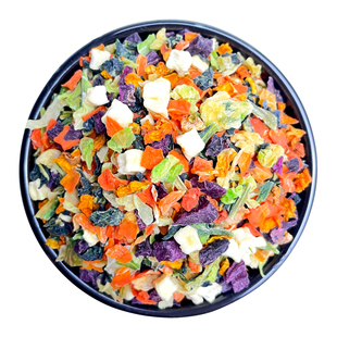 炫料宠物兔子零食烘干蔬菜干水果干混合兔粮成兔仓鼠豚鼠龙猫粮