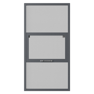 纱窗定制防蚊铝合金外开窗免打孔金刚网蚊网窗纱三段式纱窗网自装