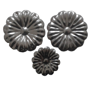 欧世艺铁花铁艺冲压配件A139&植物·大中小号圆形多瓣花瓣花朵