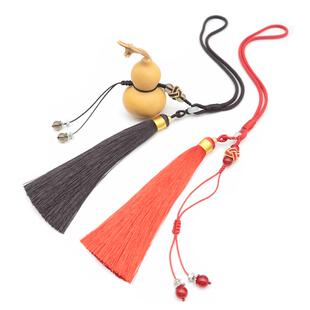 葫芦挂绳挂件文玩手绳创意车挂流苏吊穗精品手把件可调节手工配饰