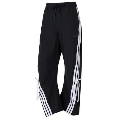 adidas阿迪达斯女子时尚扭扭裤香蕉裤运动三条纹长裤KG3855