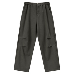 吕小虎ACTUP 秋冬季新款500g加厚工装休闲裤男士潮流保暖直筒裤子