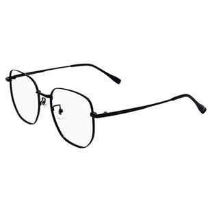 康耐特Conant非球面近视眼镜片配简约款亮黑细边框眼镜142