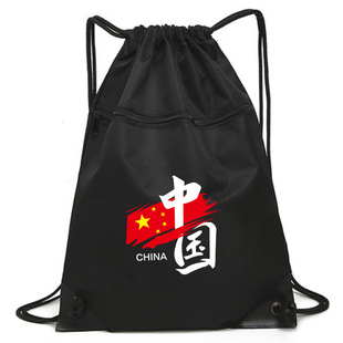 束口袋抽绳双肩包男女防水旅游运动包健身折叠大容量足球鞋收纳袋