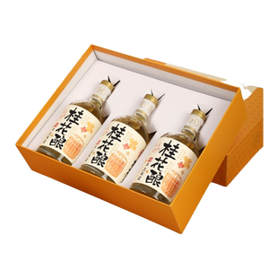 老东吴酒厂苏州特产桂花酿手工米酿冬至饮品500ml*3瓶礼盒装