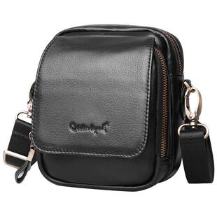 男士小挎包2024新款斜挎休闲真皮高级感迷你皮多功能单肩小包包s