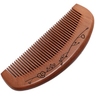 木梳子绿檀木脱发加长大号静电家用梳子女檀香木梳女防刻字