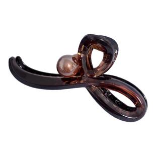 2026新款高级感珠光珍珠抓夹女大号后脑勺盘发夹子鲨鱼夹发夹头饰