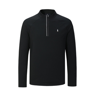 MUNSINGWEAR万星威高尔夫春夏男士长袖商务休闲通勤立领POLO衫