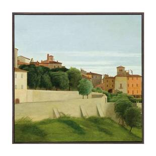 不够艺术 现代风景建筑装饰画大师小众壁画客厅卧室样板房壁画